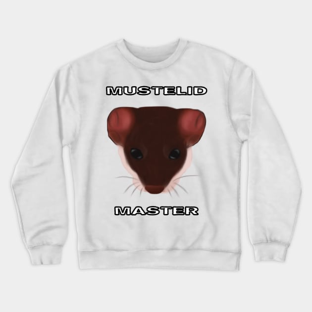 Mustelid Master Transparent Crewneck Sweatshirt by TrapperWeasel